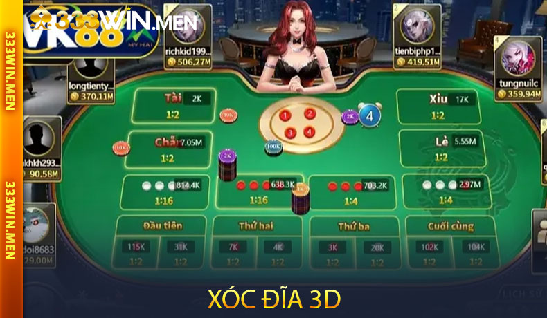 Xóc đĩa 3D